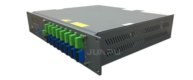 Port de WDM 16 de combinateur de FTTH GPON Pon Catv Edfa avec par le support du port 18dbm 2U 2