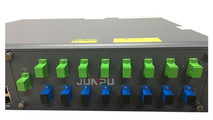 WDM 1550 8 de Junpu Pon Edfa mettent en communication le combinateur 17dbm chaque équipement optique de fibre de port 3