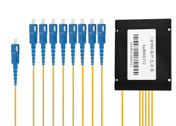 boîte de câble optique de fibre de mode unitaire de 1x16 SCUPC, 1X16 boîte de diviseur de PLC de Sc UPC 1